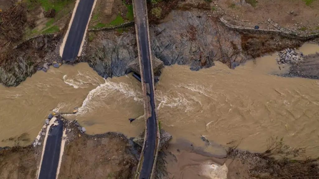 Episode cévenol : un pont submersible « provisoire » emporté par la crue