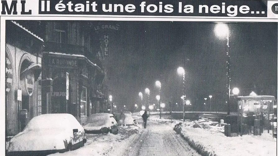 Il y a 34 ans, la neige paralysait la région