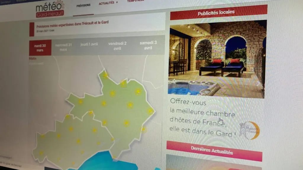 Le site web Météo Gard-Hérault est de retour sur la toile !