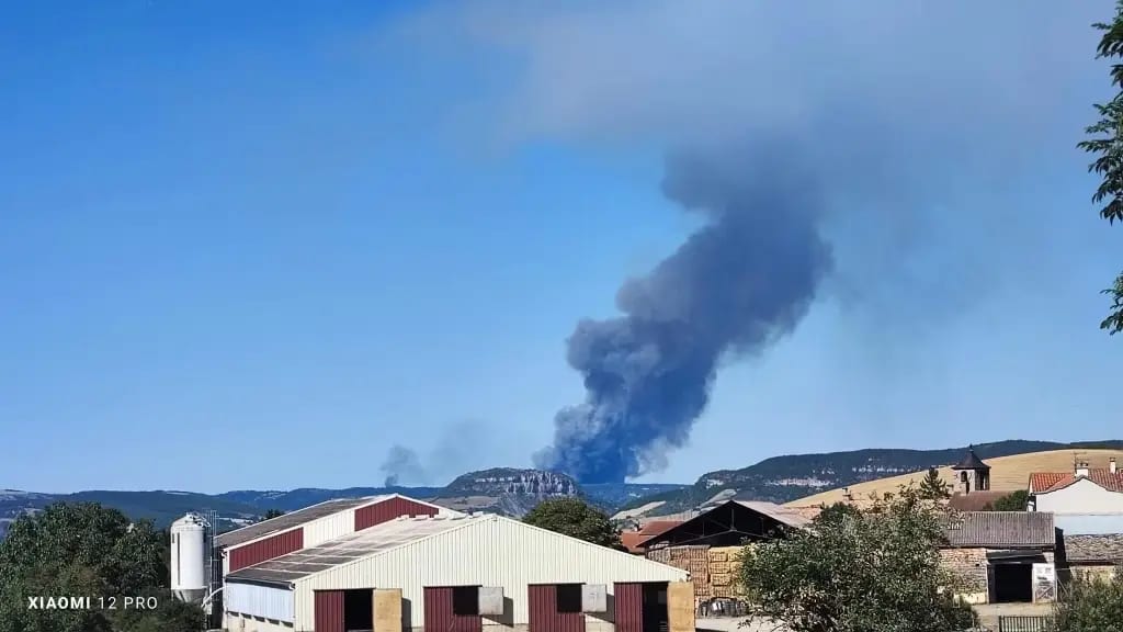 Occitanie : violents incendies en cours entre Aveyron et Lozère