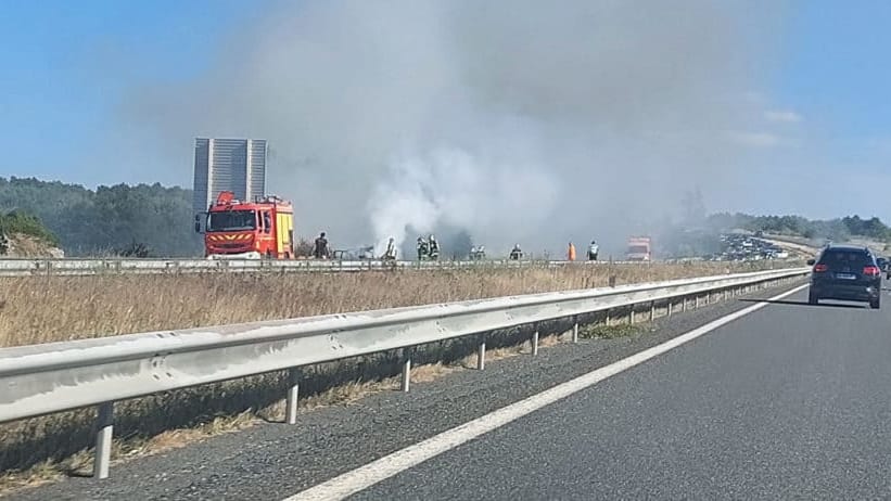 Hérault : un incendie perturbe la circulation sur l’autoroute A75