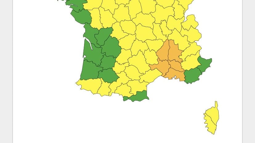 Météo : maintien de la vigilance orange aux orages pour le Gard.