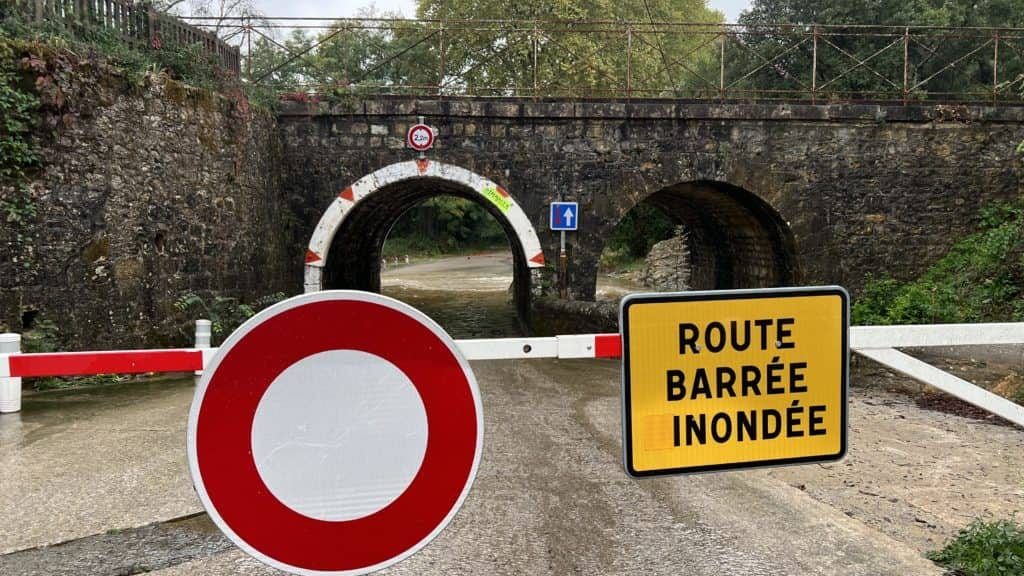 Gard : il est tombé près de 100 mm la nuit dernière, quelques routes inondées ce matin