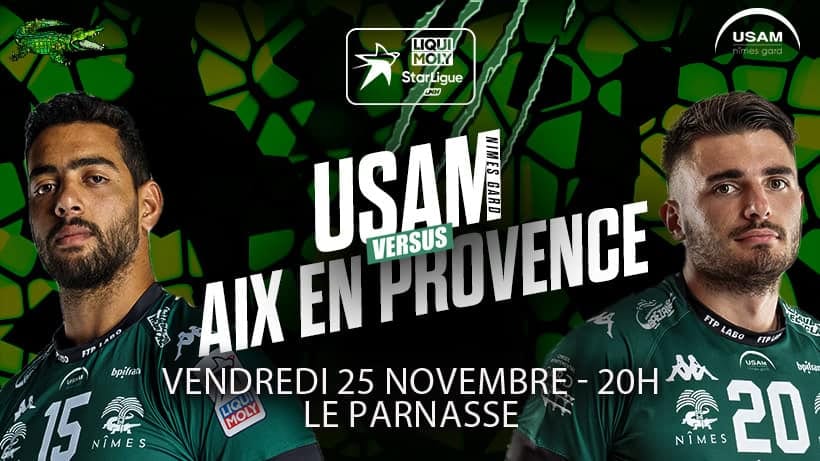 Sport : L’USAM Nîmes Gard affronte Aix-en-Provence ce vendredi à 20h au Parnasse à Nîmes