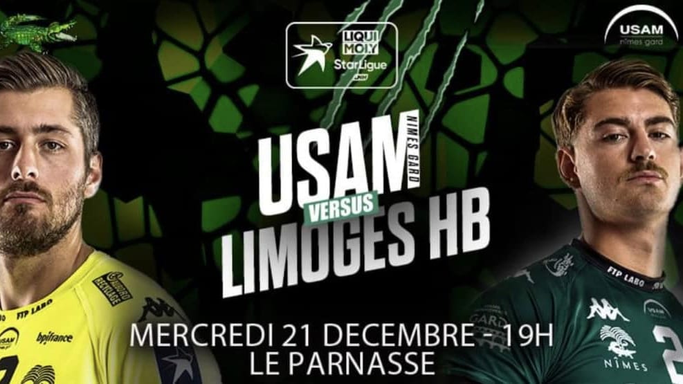 Handball : pour finir l’année l’USAM Nîmes -Gard reçoit Limoges