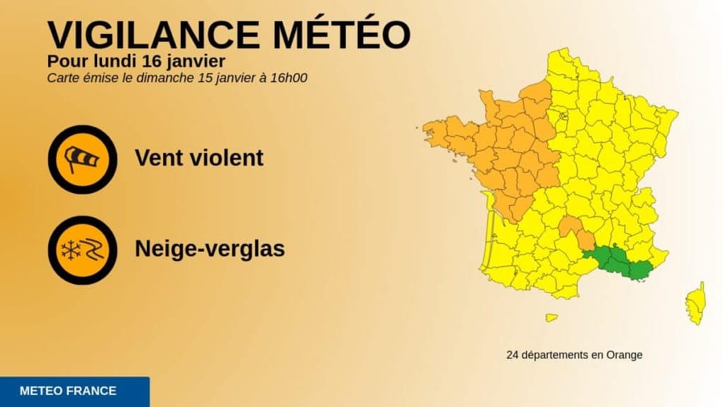 Météo : vigilance orange neige et verglas pour la Lozère