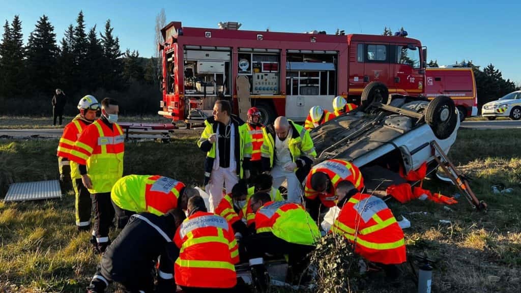 Gard. Saze : important accident sur la RN100, la route coupée à la circulation