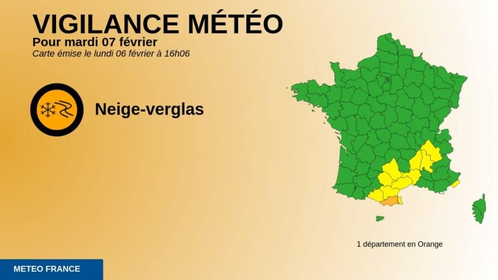 Neige – Verglas : vigilance orange émise par Météo France pour les Pyrénées-Orientales