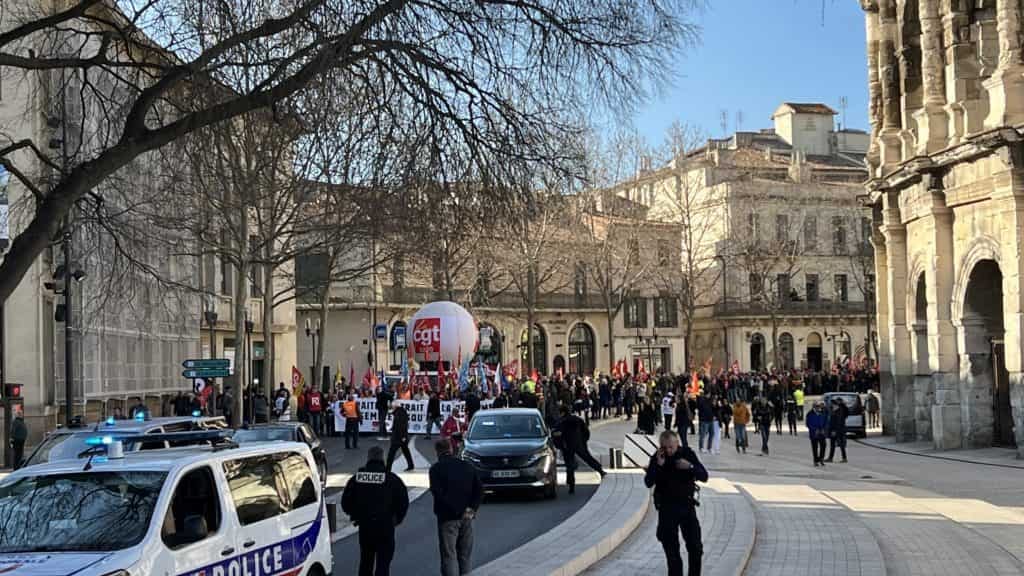 Gard : la mobilisation contre la réforme des retraites est encore forte à Nîmes