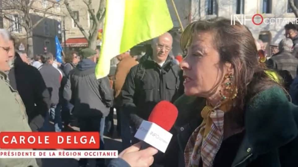 Nîmes : nouvelle manifestation contre la réforme des retraites en présence de Carole Delga