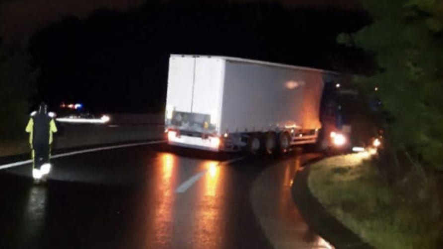Montpellier : accident d’un camion dans une bretelle d’accès de l’autoroute A709