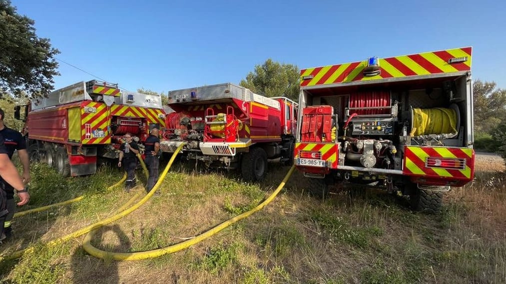 Hérault : un feu se déclare au niveau de la déchèterie de Roujan