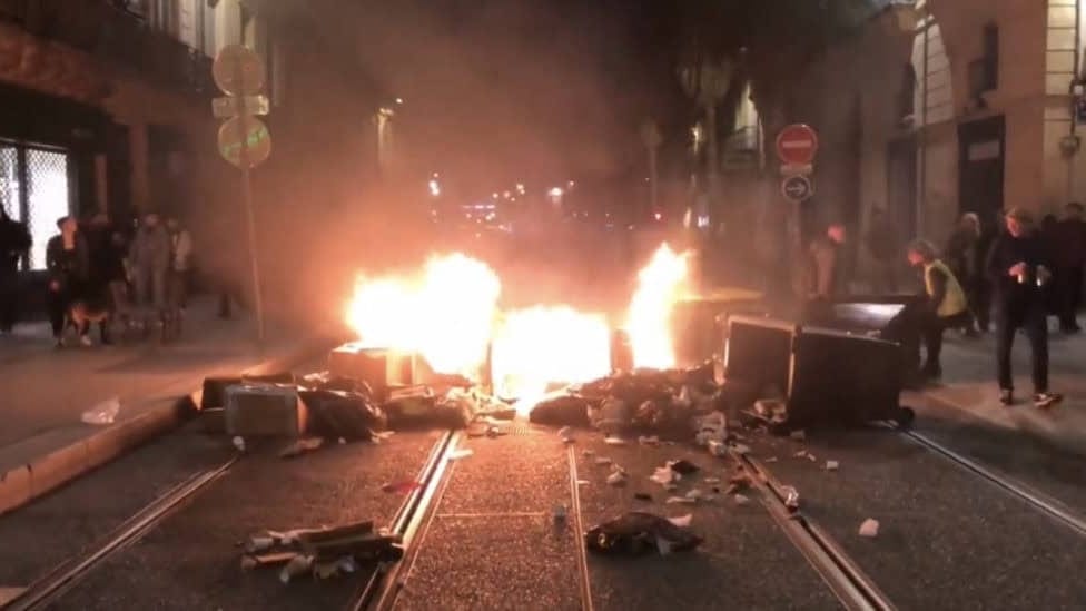 Montpellier : feux de poubelles et incidents lors de la manifestation contre les violences policières