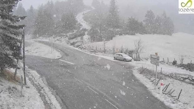 Lozère : retour de la neige, circulation délicate sur certains axes