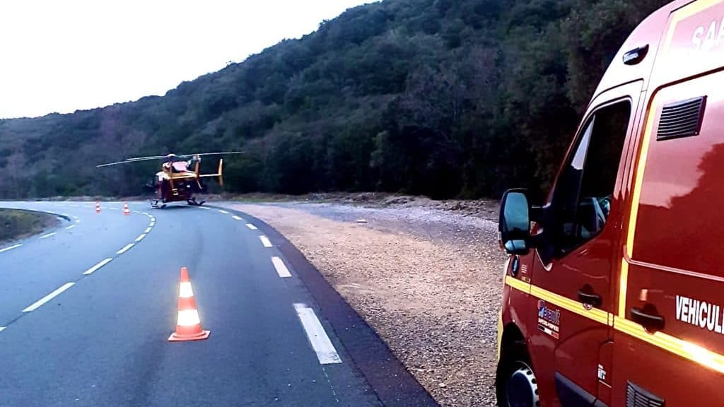 Hérault : grave accident de moto au sud du lac du Salagou