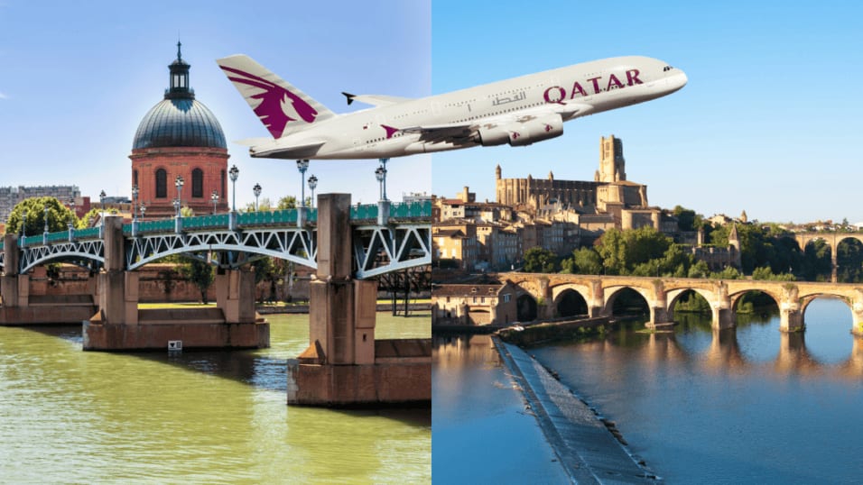 Avion : Qatar Airways fait la promo de sa ligne Doha-Toulouse avec une photo d’Albi