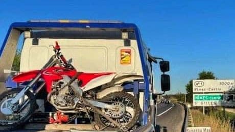 Gard : en panne sur l’autoroute, il tente de pousser sa moto jusqu’à Marseille