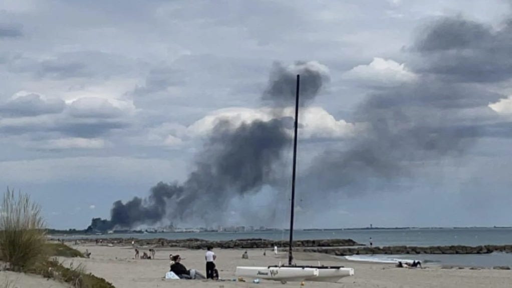 La Grande Motte : un camping-car ravagé par les flammes ce jeudi après-midi