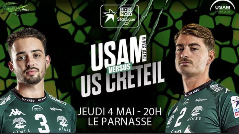 Jeu concours : gagnez vos places pour USAM – Créteil ce jeudi 4 mai au Parnasse à Nîmes
