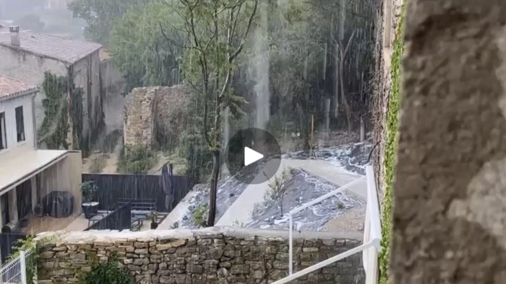 Météo : plusieurs orages de grêle s’abattent dans le Gard ce vendredi après-midi