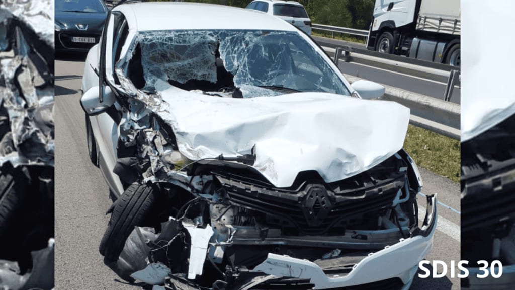 Gard : Accident spectaculaire sur l’autoroute A9
