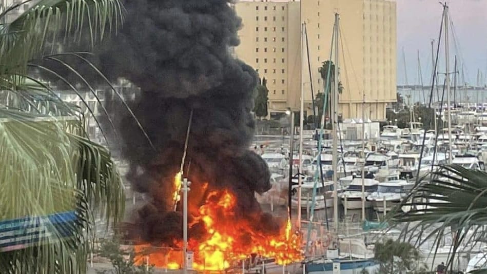 La Grande-Motte : plusieurs bateaux en feu dans le port