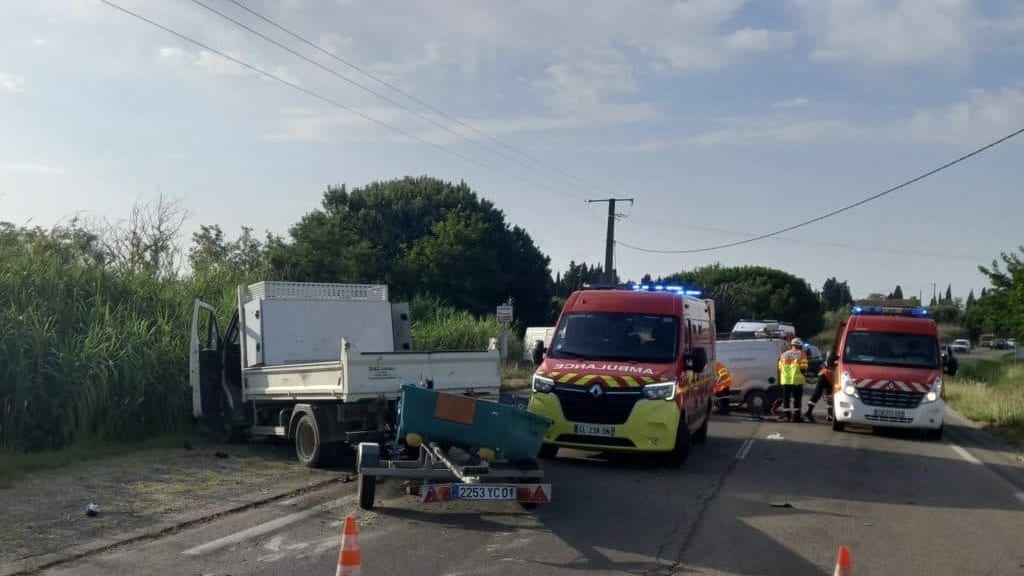 Gard : une conductrice décède suite à un choc frontal ce mardi matin