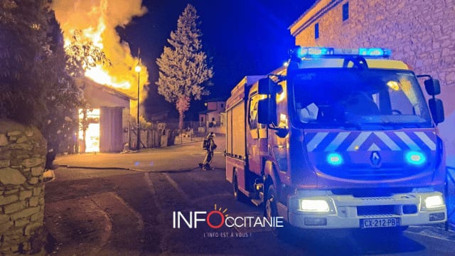 Gard : une maison totalement détruite par un incendie ce mercredi soir