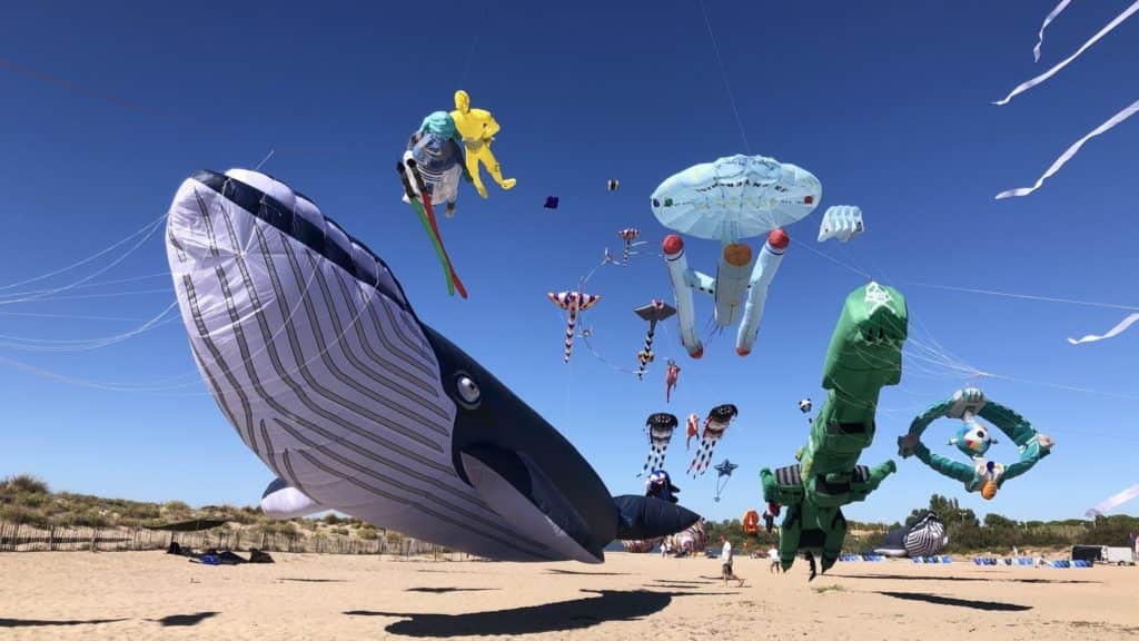 Hérault : le ciel de Portiragnes habillé de cerfs-volants lors du Festival du Vent