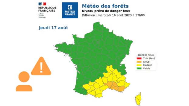 Météo des forêts : le Gard en niveau orange