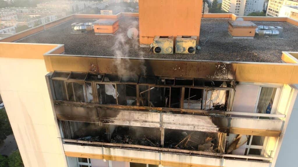 Montpellier : violent incendie dans un immeuble à la Mosson, 2 blessés en urgence absolue