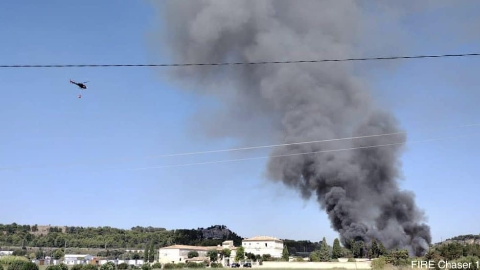 Gard : plusieurs mobil-homes en feu ce dimanche à Beaucaire