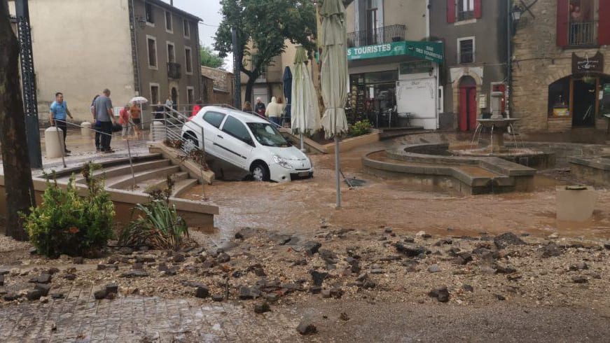Inondations spectaculaires dans l’Hérault : découvrez les images impressionnantes