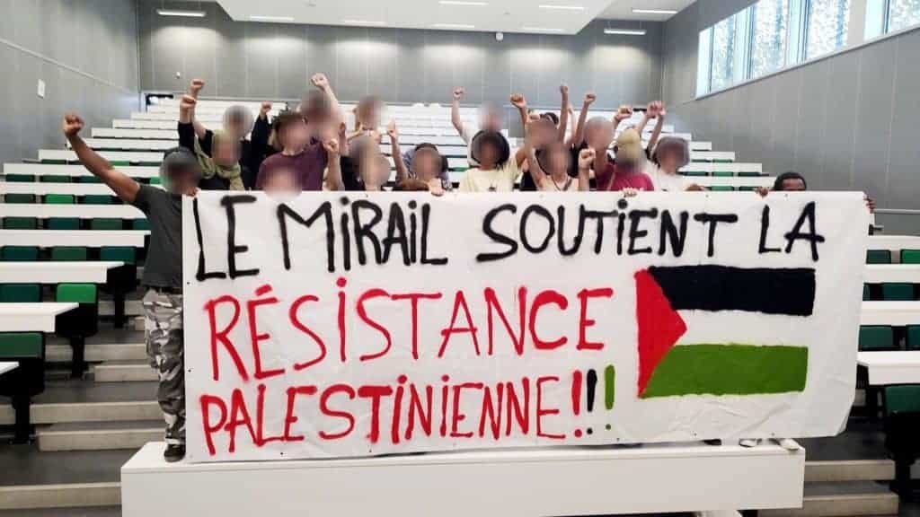 Occitanie : banderole et tags « Pro-Palestine » au sein de l’Université Jean Jaurès de Toulouse