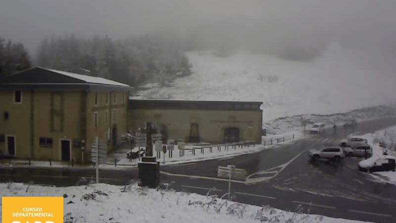 Météo : grand retour de la neige entre le Mont-Aigoual et la Lozère en Occitanie !