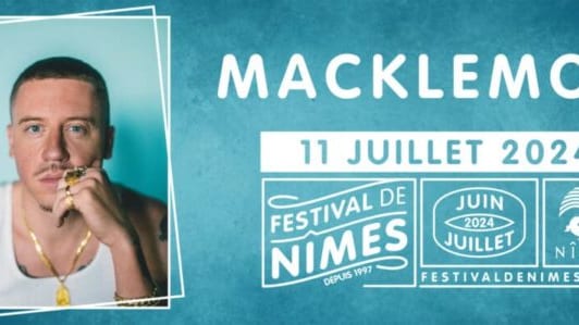 Festival de Nîmes : Macklemore en concert dans les Arènes le 11 Juillet 2024