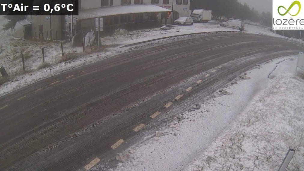 Météo : la neige tombe ce mercredi sur les reliefs en Lozère
