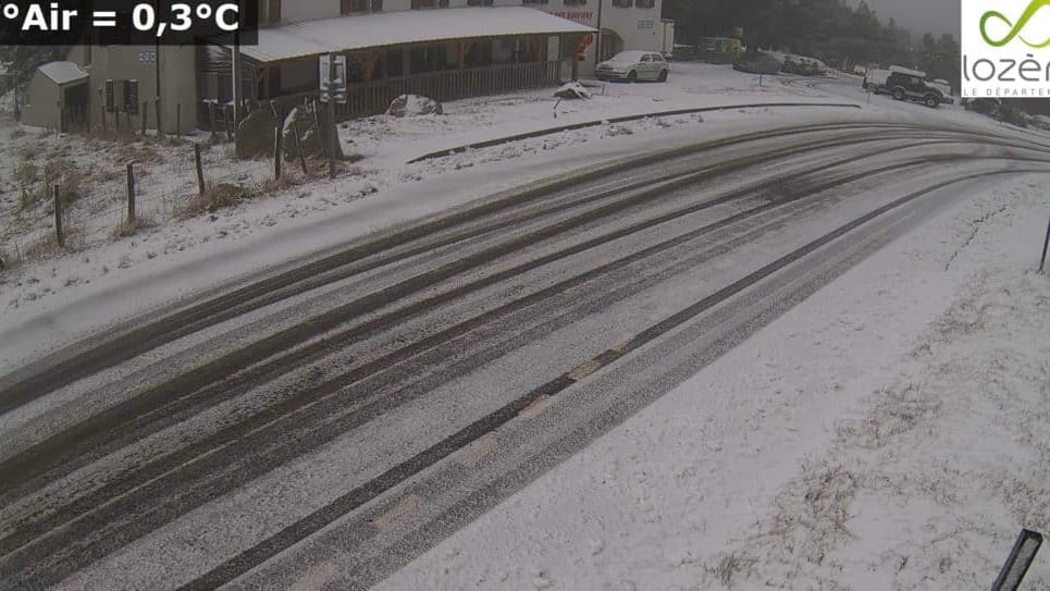 Météo : déjà plusieurs centimètres de neige entre Aveyron et Lozère ce dimanche !