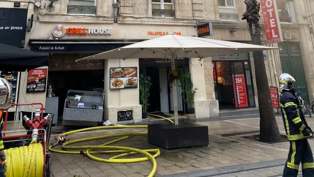 Montpellier : un feu se déclare dans un snack du centre-ville
