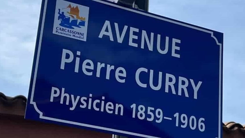 Rue "Pierre Curry" à Carcassonne dans l'Aude - photo Facebook de Thierry Raynaud