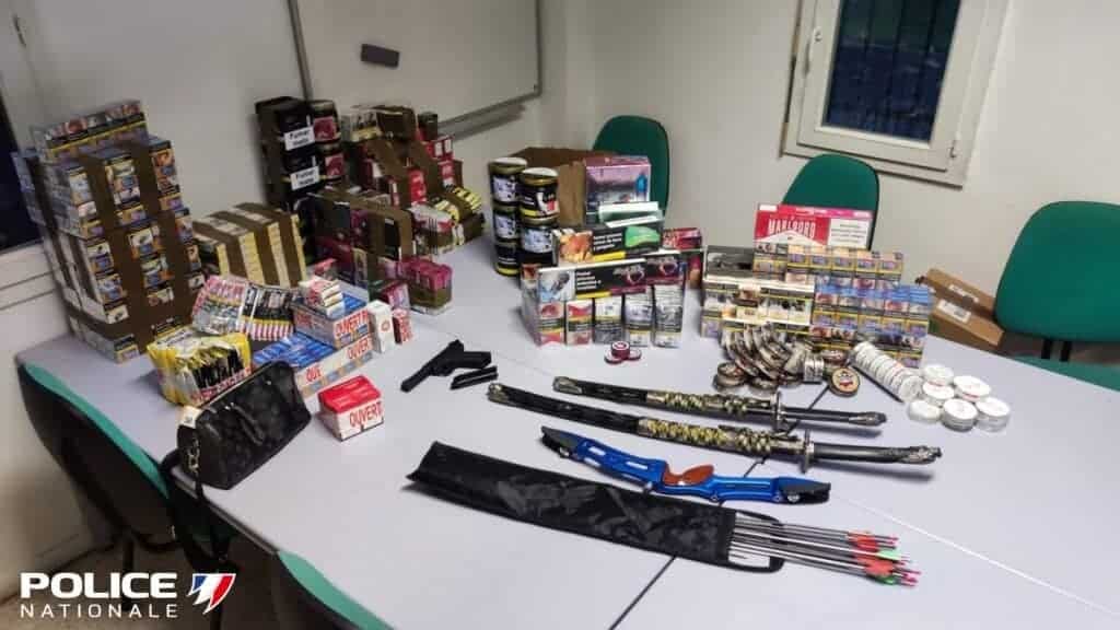 Montpellier : tabac et armes saisis lors d’une opération des forces de l’ordre