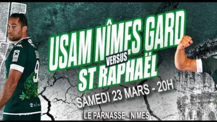Jeu concours : gagnez vos places pour USAM – Saint  Raphaël ce samedi à Nîmes