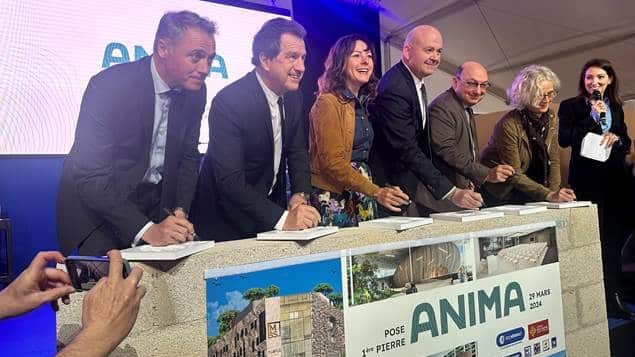 Hérault : pose de la première pierre du projet Anima, le futur pilier de la jeunesse et des entreprises