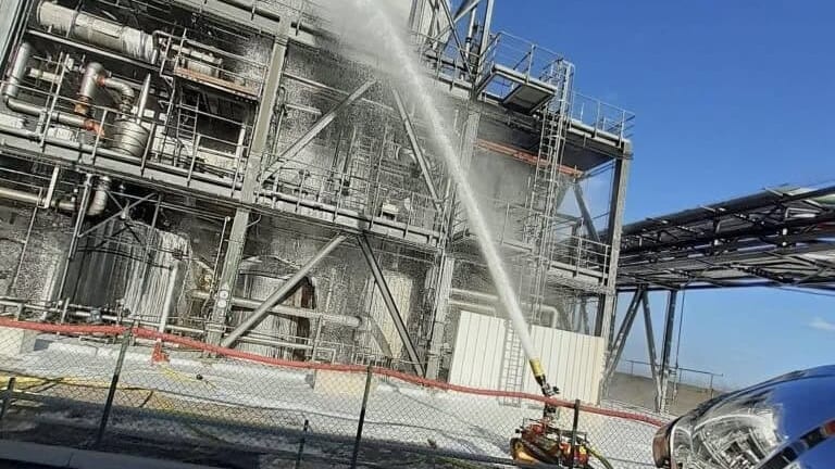 Incendie maîtrisé à Sète - Photo : préfecture 34