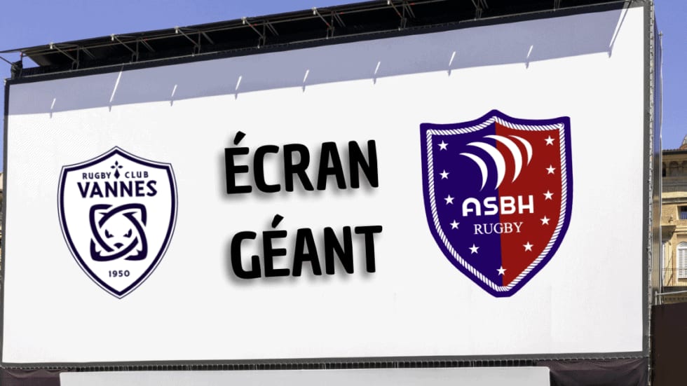 Écran géant à Béziers pour Vannes vs ASBH