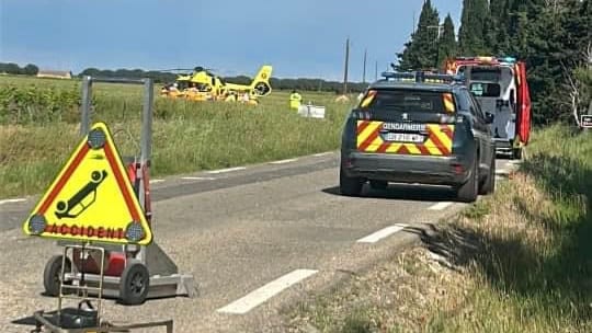 Accident dans le Gard - Photo Emilie Lopez