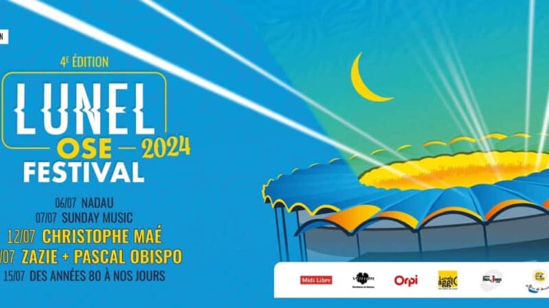Hérault : Christophe Maé, Zazie et Obispo au Lunel Ose Festival 2024 cet été !