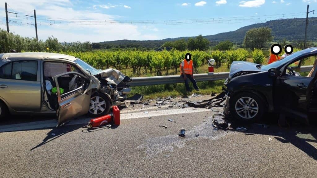 Accident dans le Gard à Orsan- photo SDIS 30