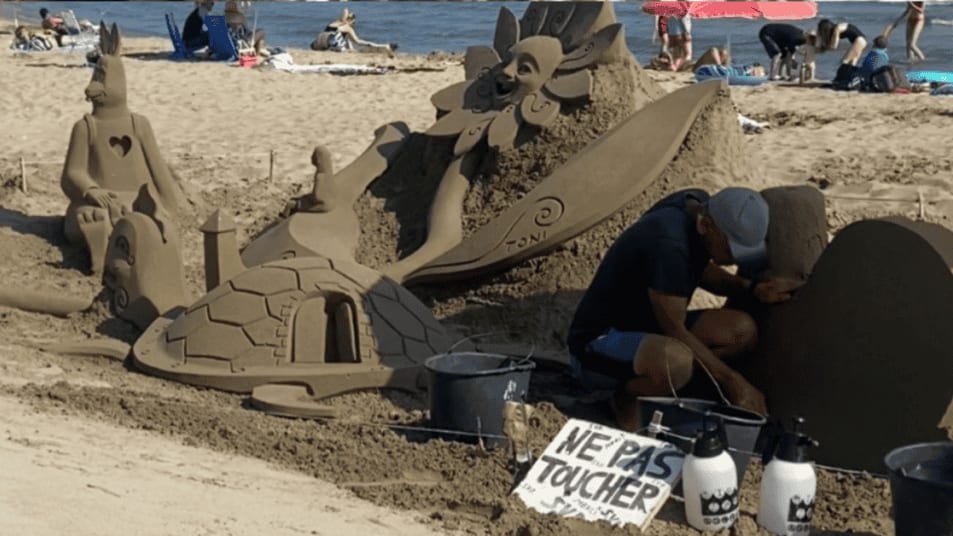 Hérault : 30 ans que Toni, artiste des sables, magnifie les plages de La Grande-Motte