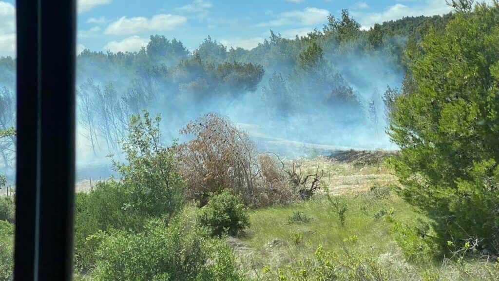 Feu à Sigean - ©️Thierry Bousquet